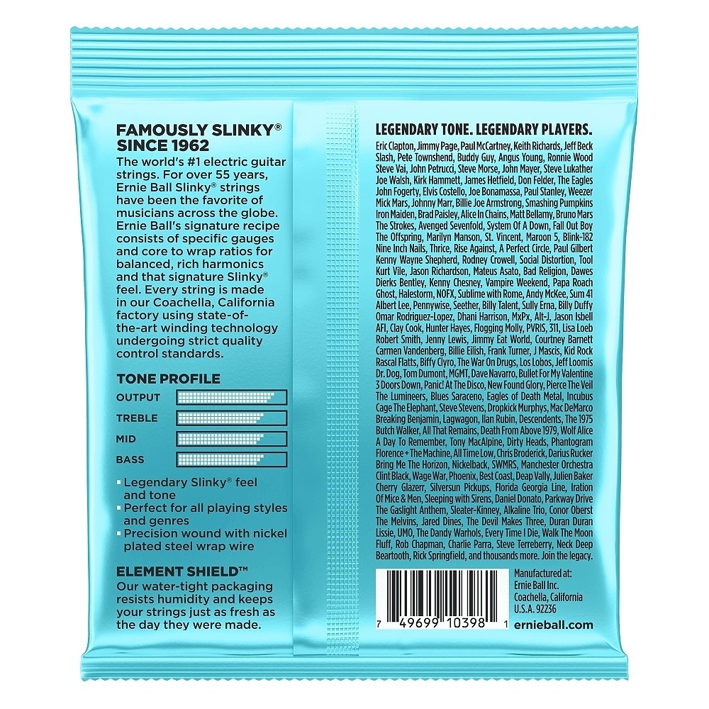 ERNIE BALL EB 2228 komplet strun do gitary elektrycznej