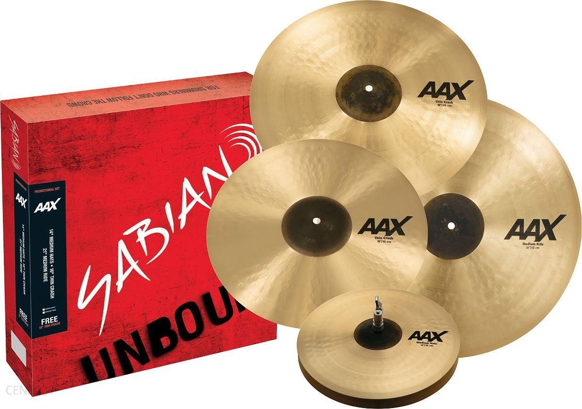 SABIAN AAX PROMOTIONAL SET 14/16/18/21 NATURAL