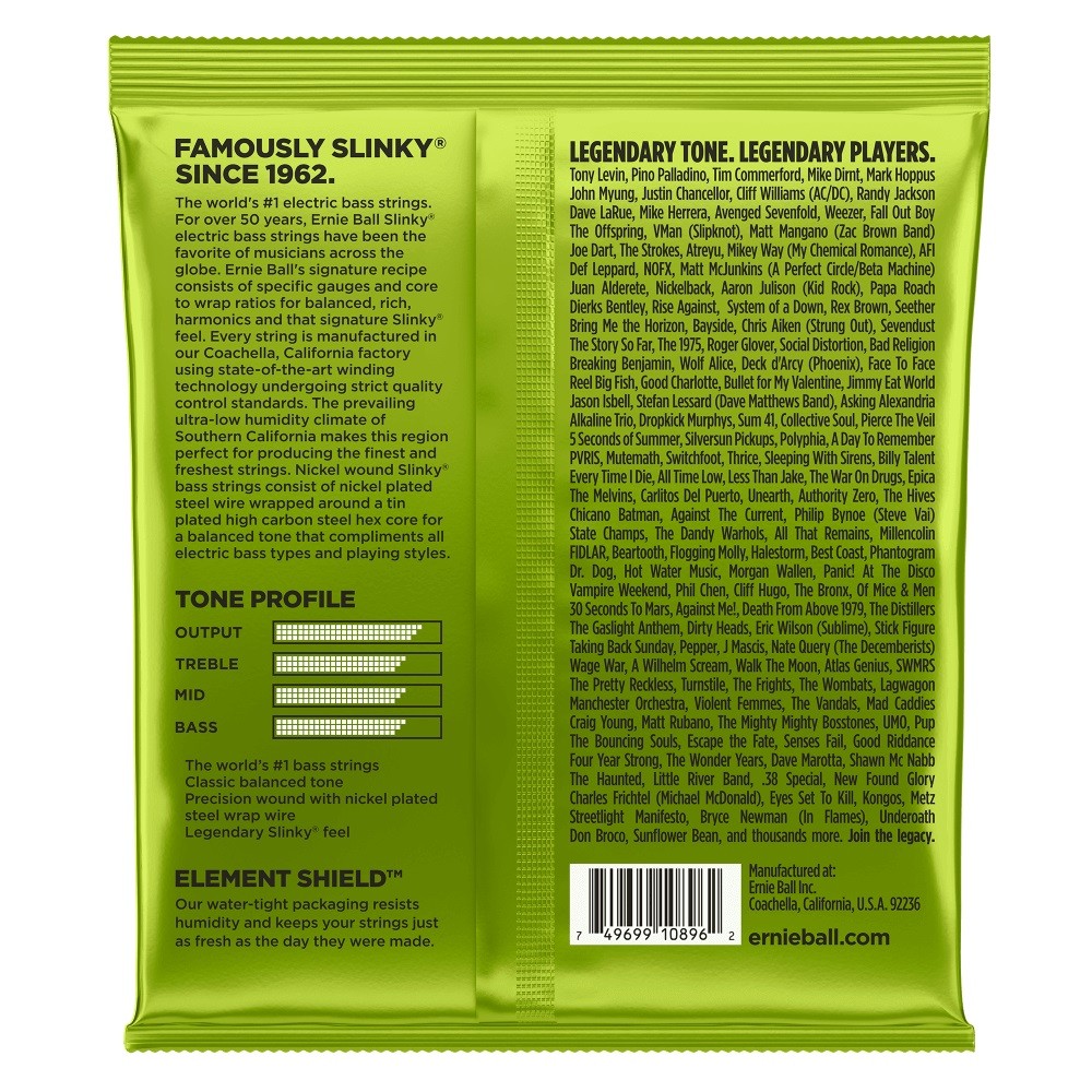 ERNIE BALL EB 2856 komplet strun do gitary basowej