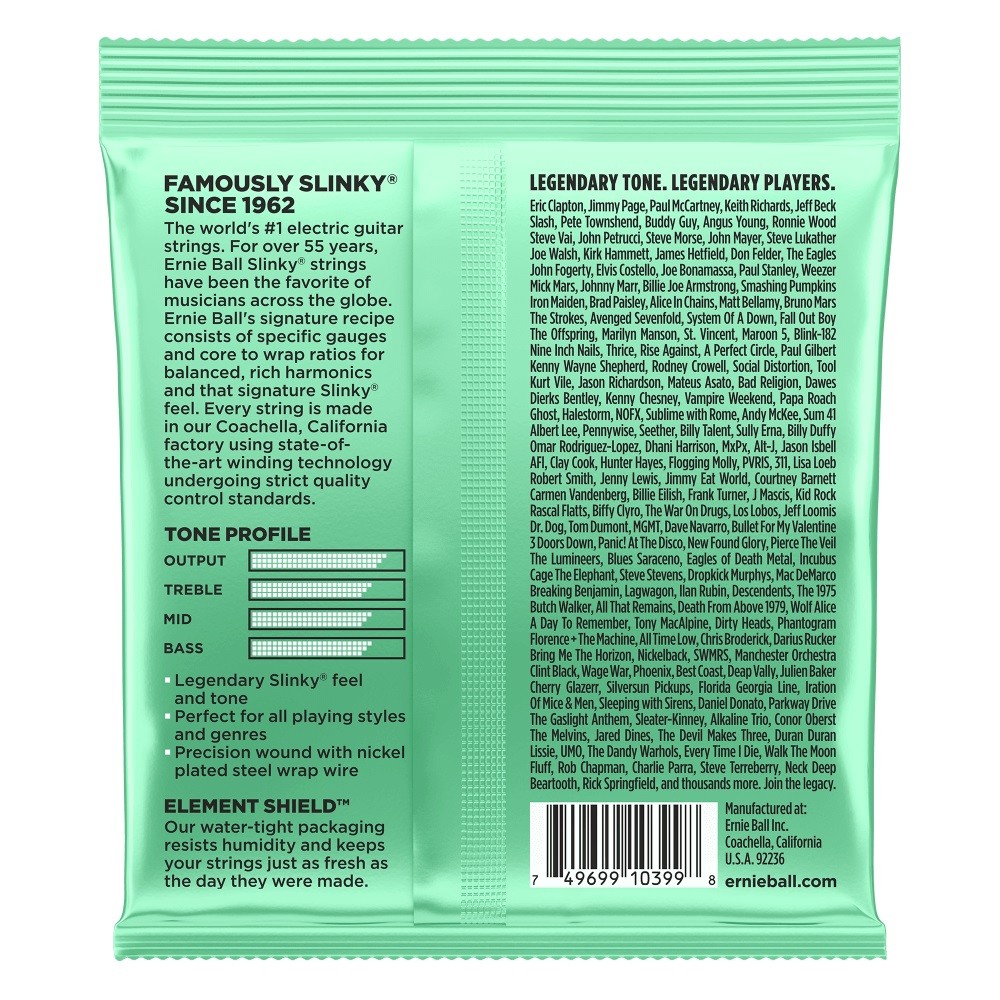 ERNIE BALL EB 2229 komplet strun do gitary elektrycznej