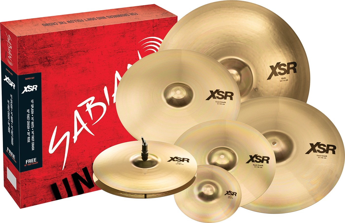 SABIAN XSR 5007 SB (B) talerze w zestawie