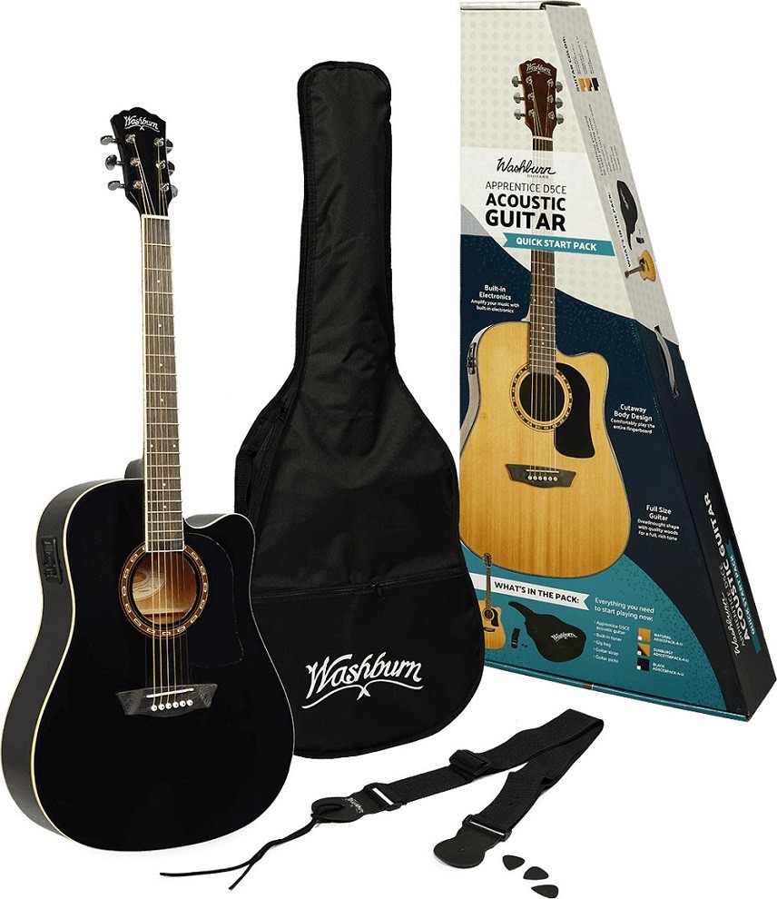 WASHBURN AD 5 CE (B) PACK gitara elektroakustyczna