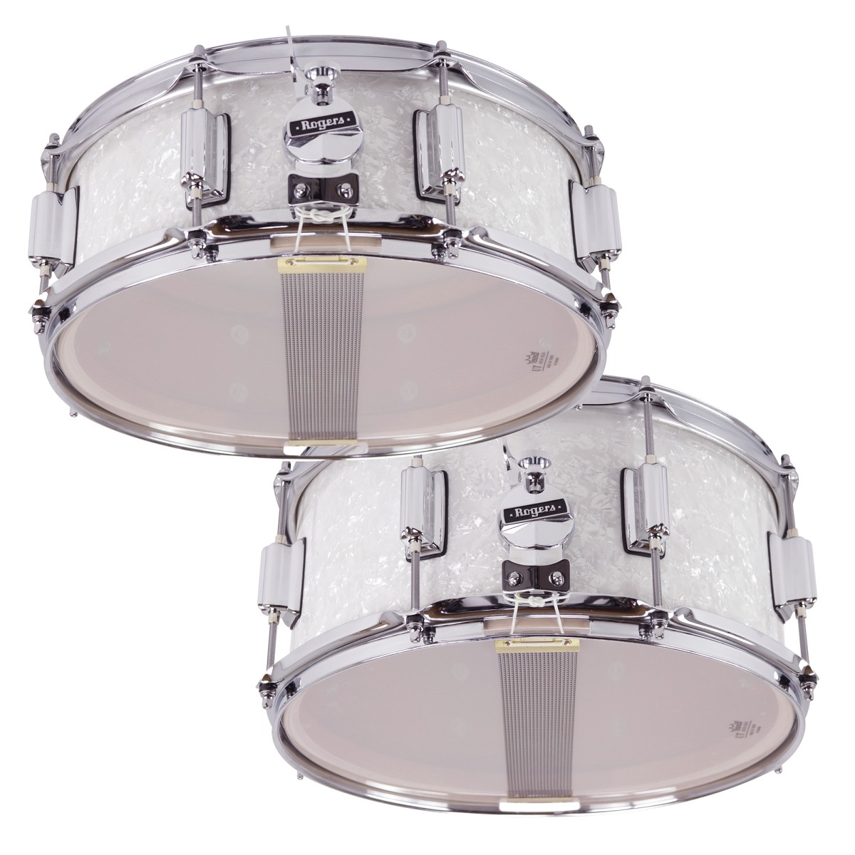 ROGERS POWERTONE WHITE MARINE PEARL WERBEL 14X5"