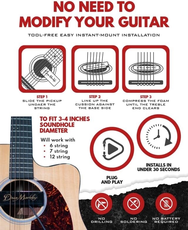 DEAN MARKLEY DM 3015 przetwornik do gitary