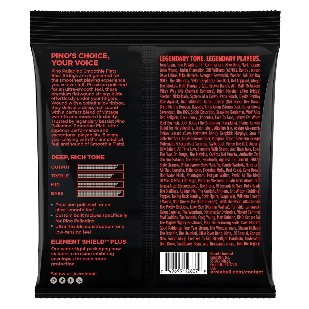 ERNIE BALL EB 2748 komplet strun do gitary basowej