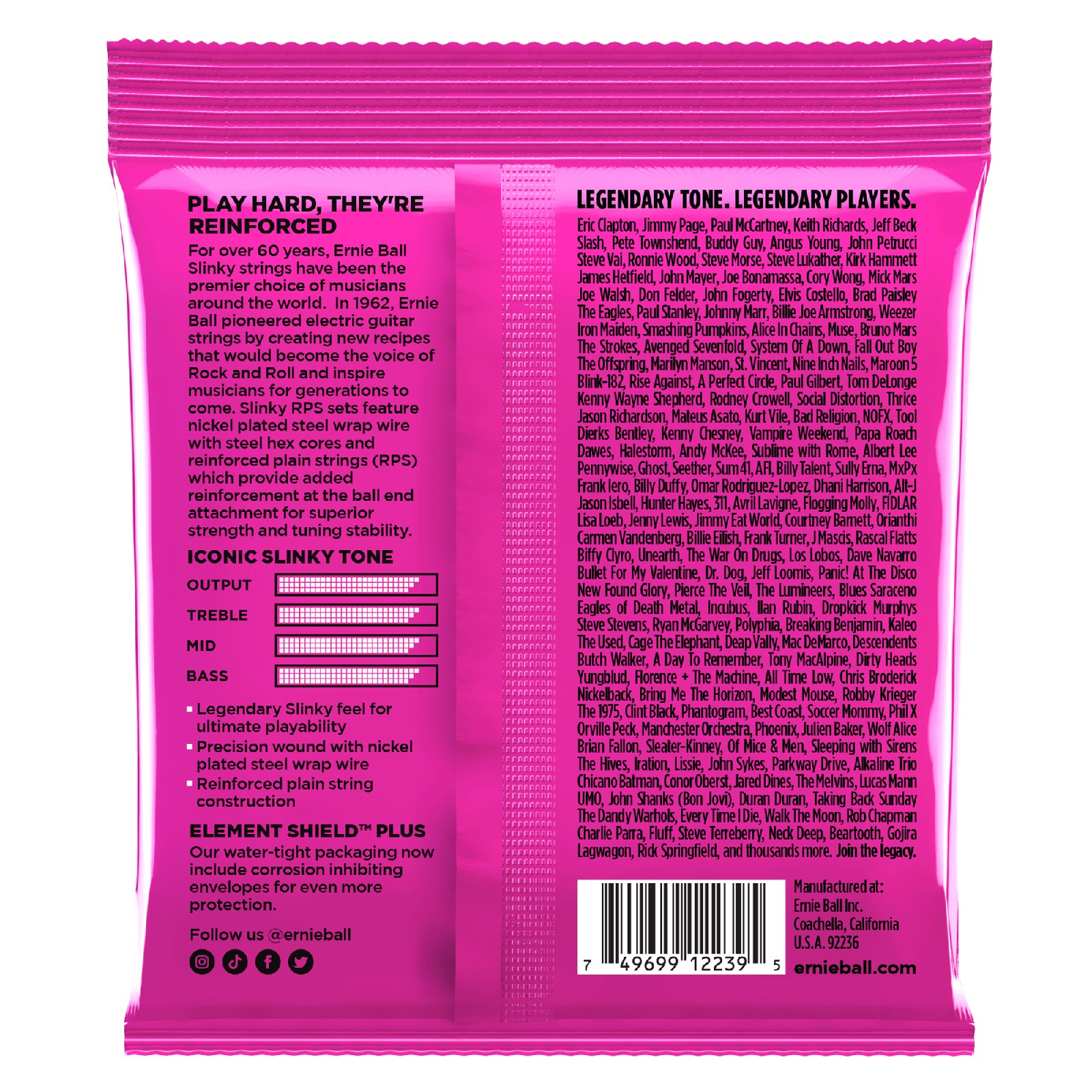ERNIE BALL EB 2239 komplet strun do gitary elektrycznej