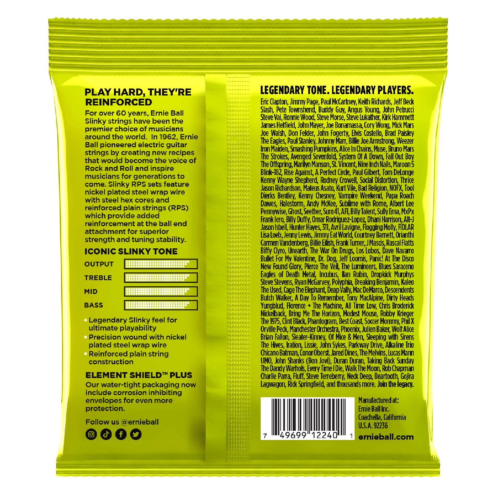ERNIE BALL EB 2240 komplet strun do gitary elektrycznej