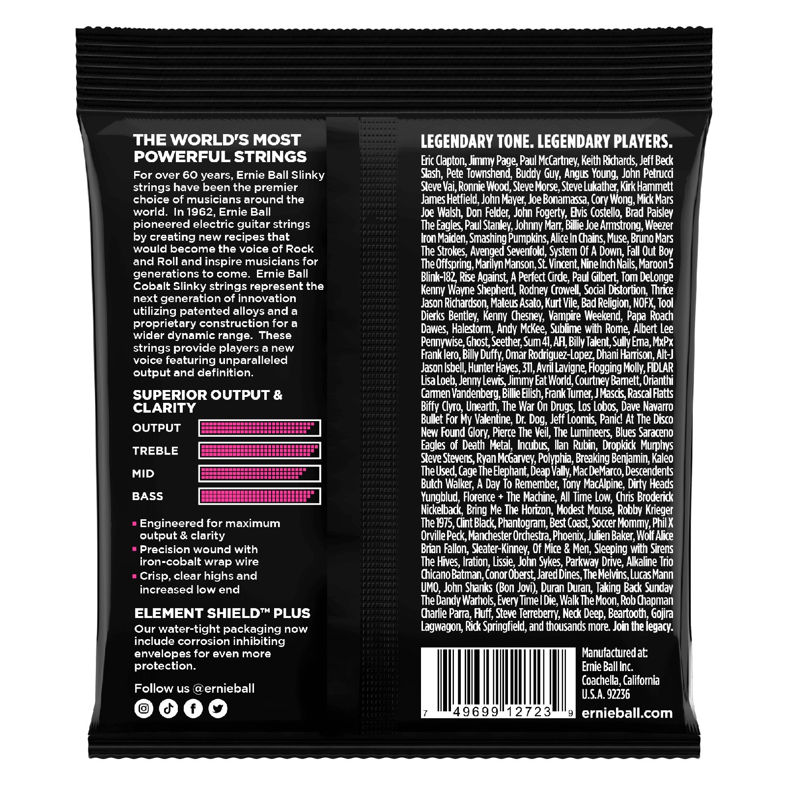 ERNIE BALL EB 2723 komplet strun do gitary elektrycznej