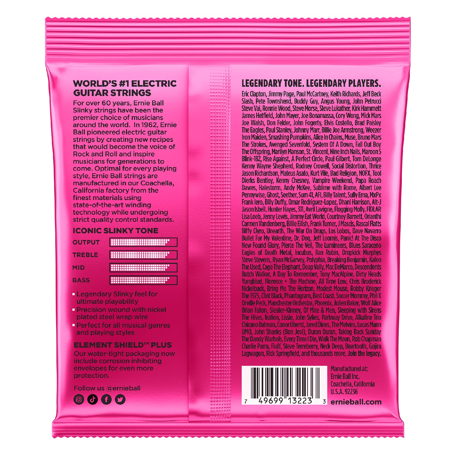 ERNIE BALL EB 3223 komplet strun do gitary elektrycznej