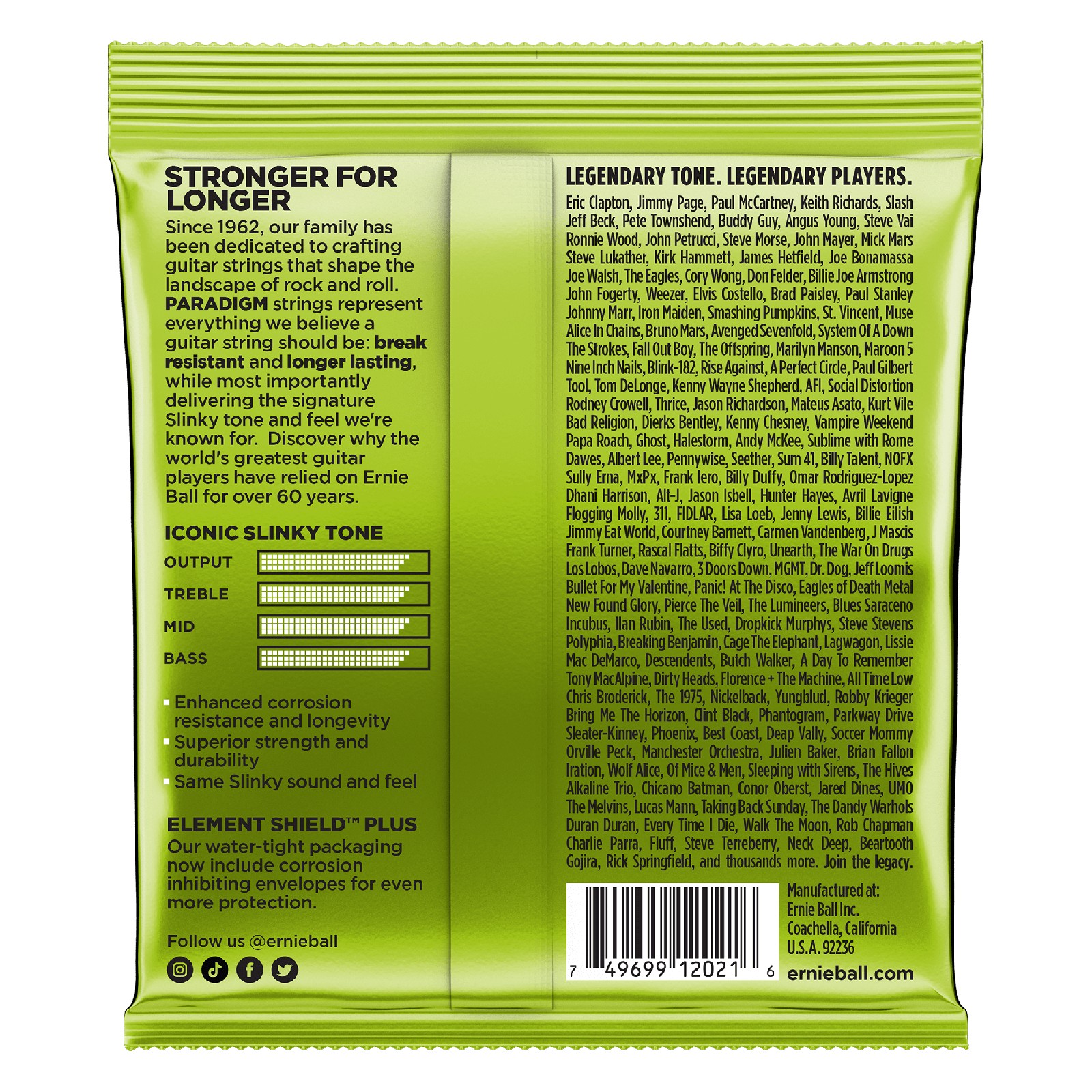 ERNIE BALL EB 2021 komplet strun do gitary elektrycznej