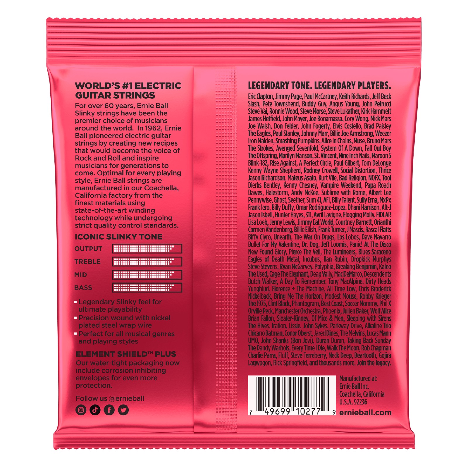 ERNIE BALL EB 2226 komplet strun do gitary elektrycznej