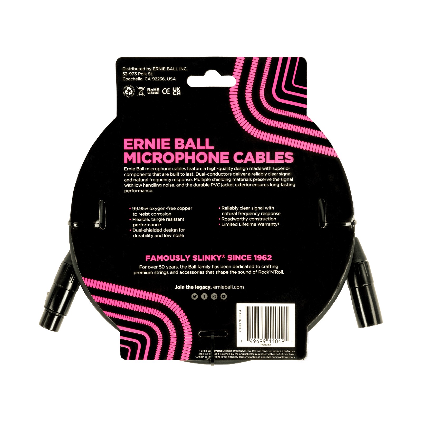 ERNIE BALL EB 6388 kabel mikrofonowy