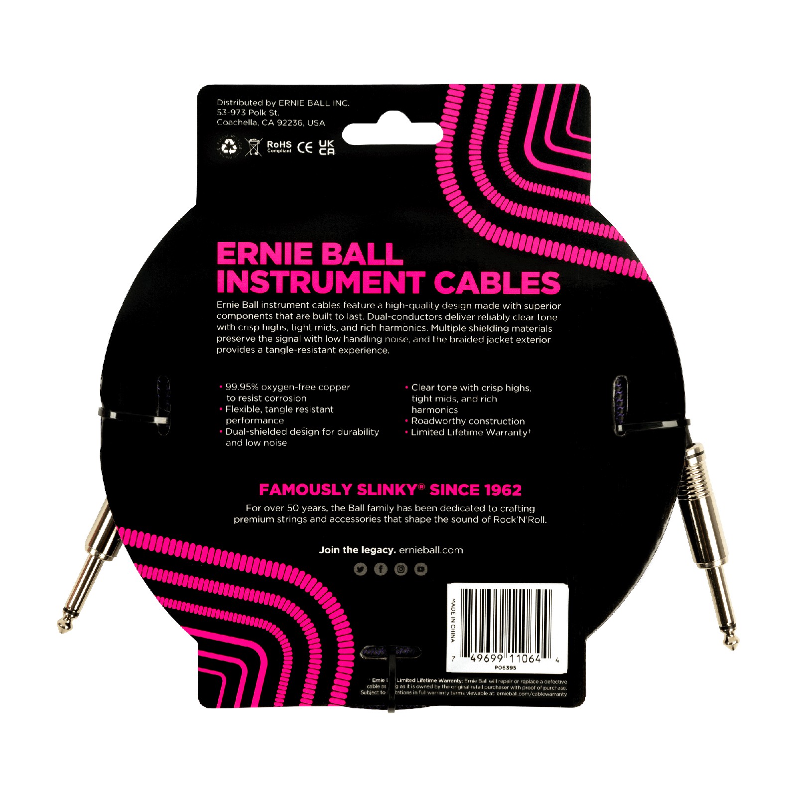 ERNIE BALL EB 6395 kabel instrumentalny