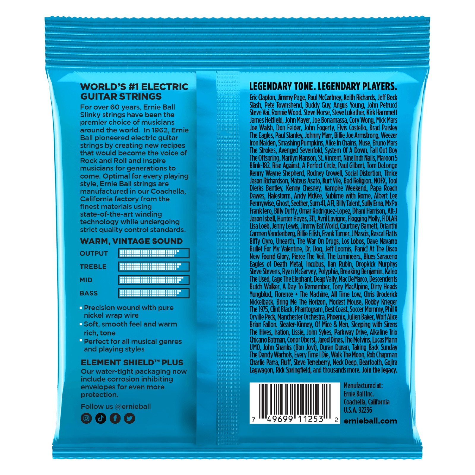 ERNIE BALL EB 3255 komplet strun do gitary elektrycznej