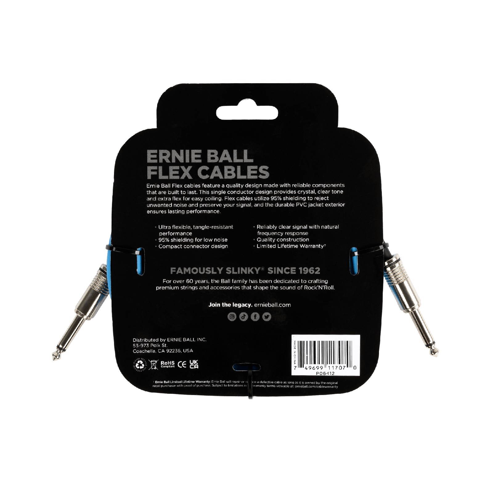ERNIE BALL EB 6412 kabel instrumentalny