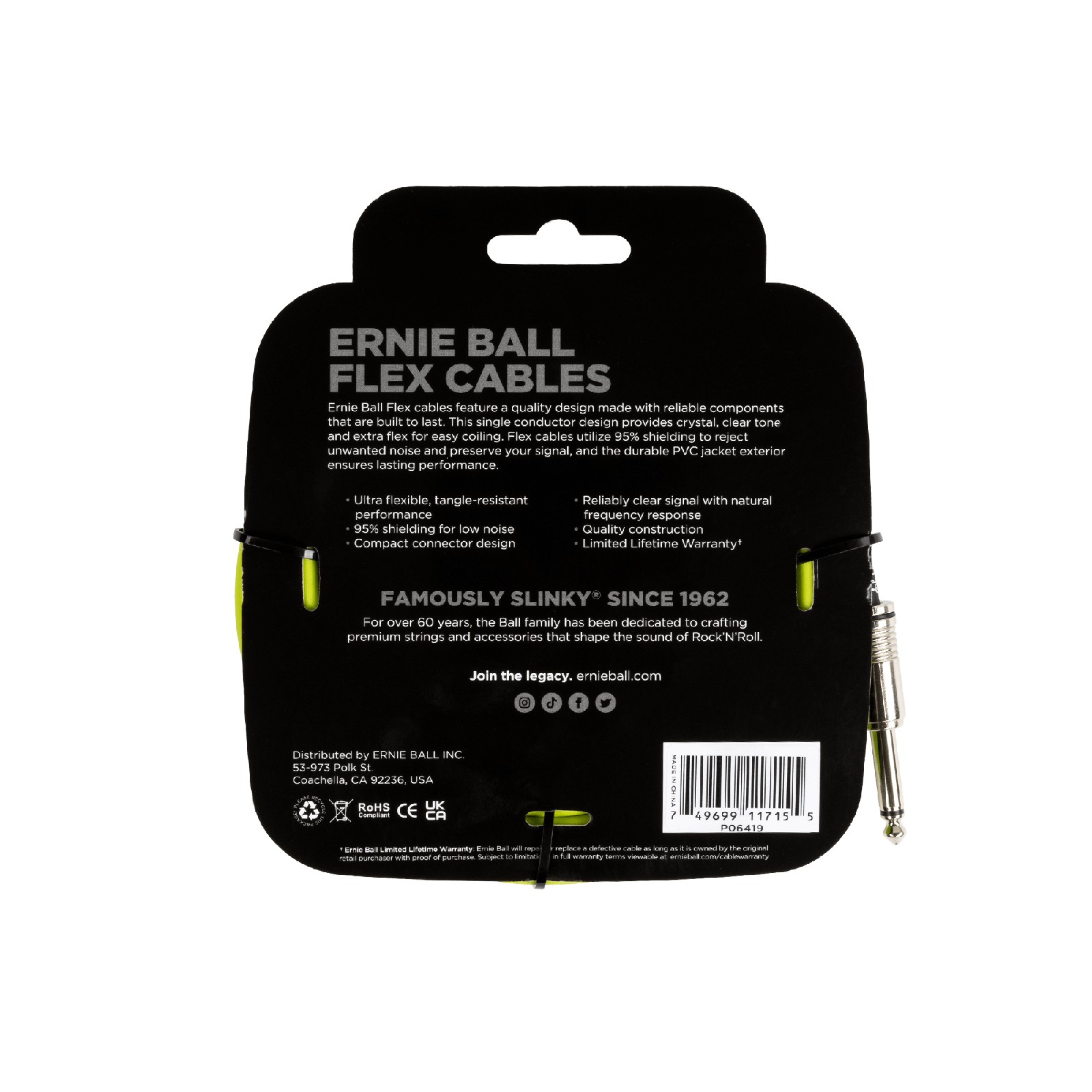 ERNIE BALL EB 6419 kabel instrumentalny