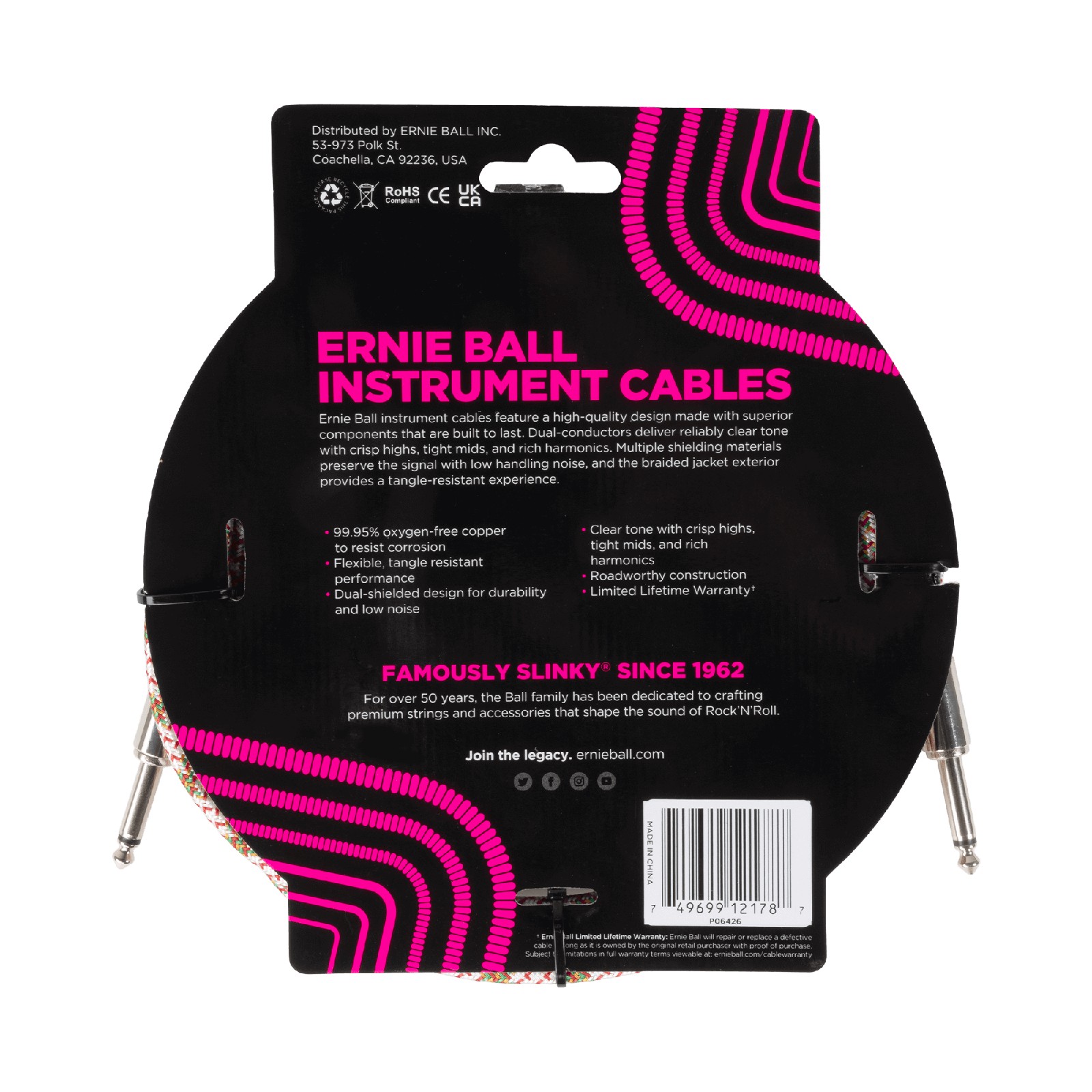 ERNIE BALL EB 6426 kabel instrumentalny