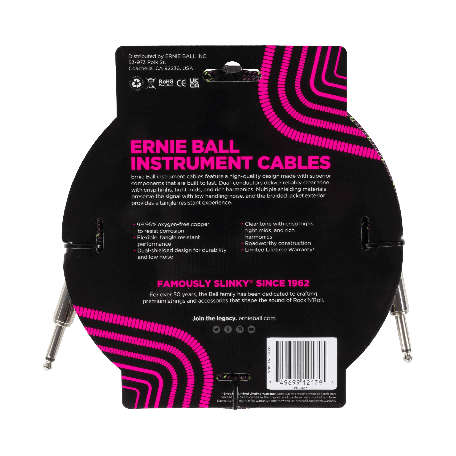 ERNIE BALL EB 6427 kabel instrumentalny