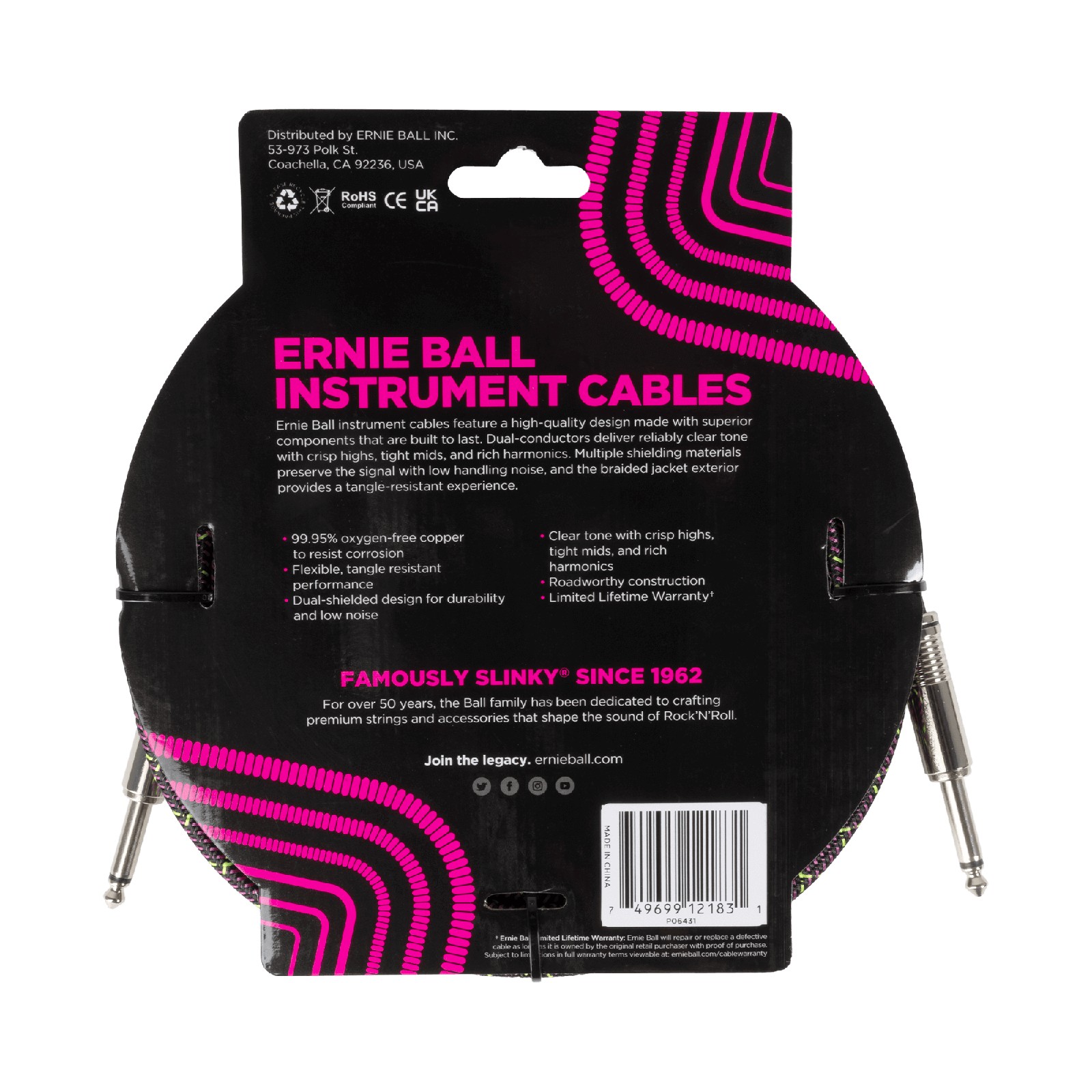 ERNIE BALL EB 6431 kabel instrumentalny