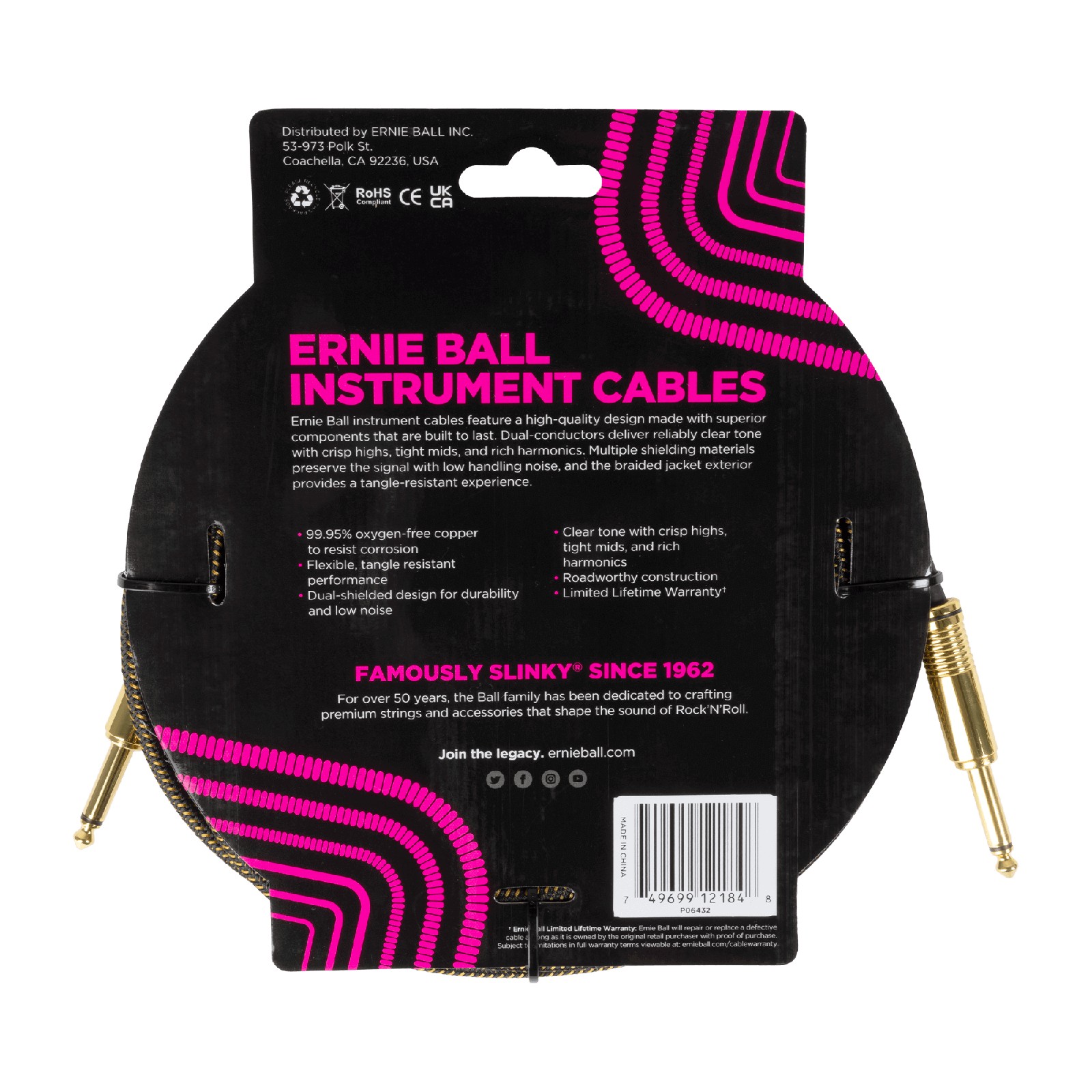 ERNIE BALL EB 6432 kabel instrumentalny