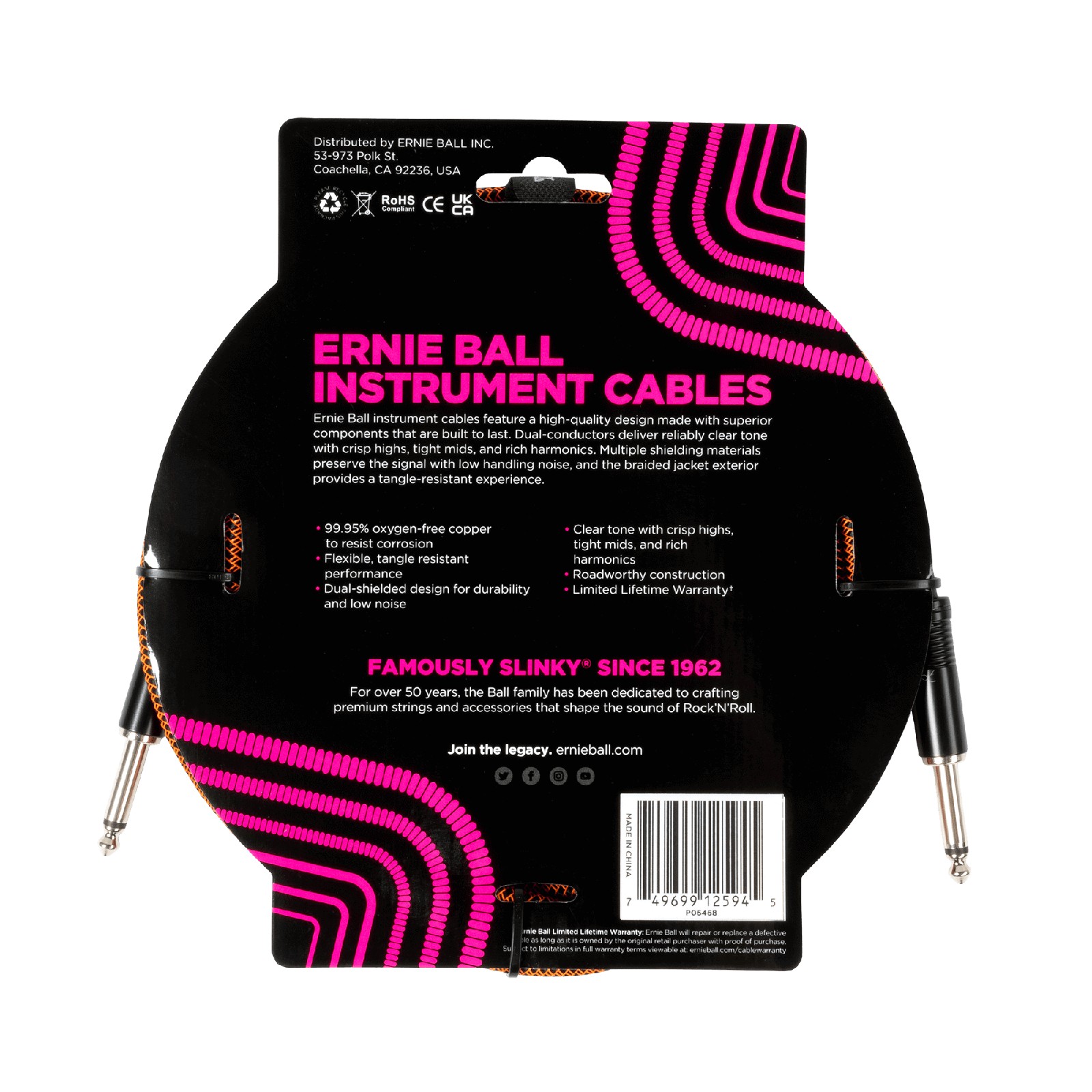 ERNIE BALL EB 6468 kabel instrumentalny