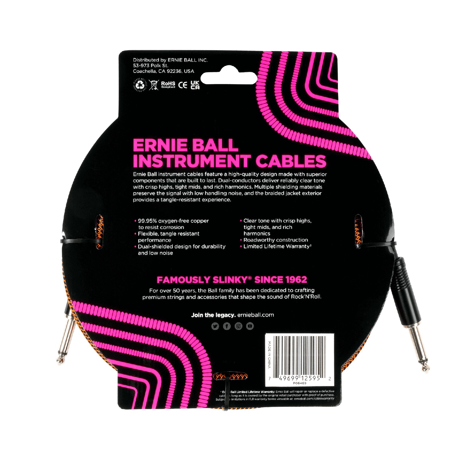 ERNIE BALL EB 6469 kabel instrumentalny