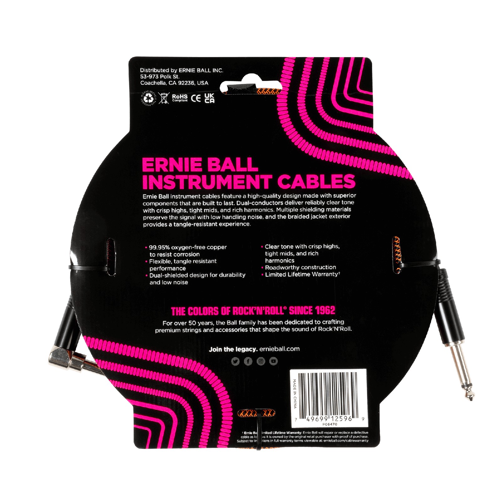 ERNIE BALL EB 6470 kabel instrumentalny