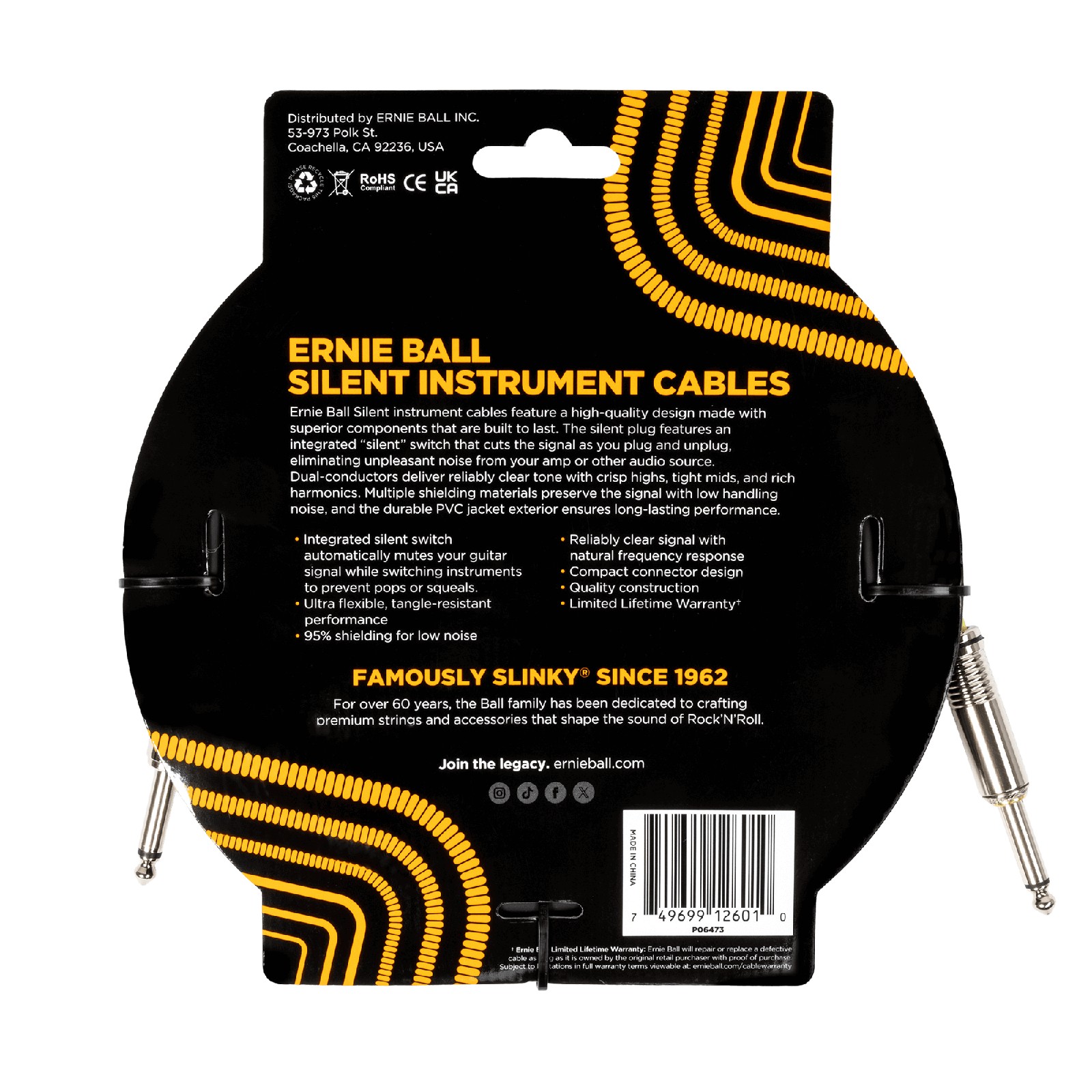ERNIE BALL EB 6473 kabel instrumentalny