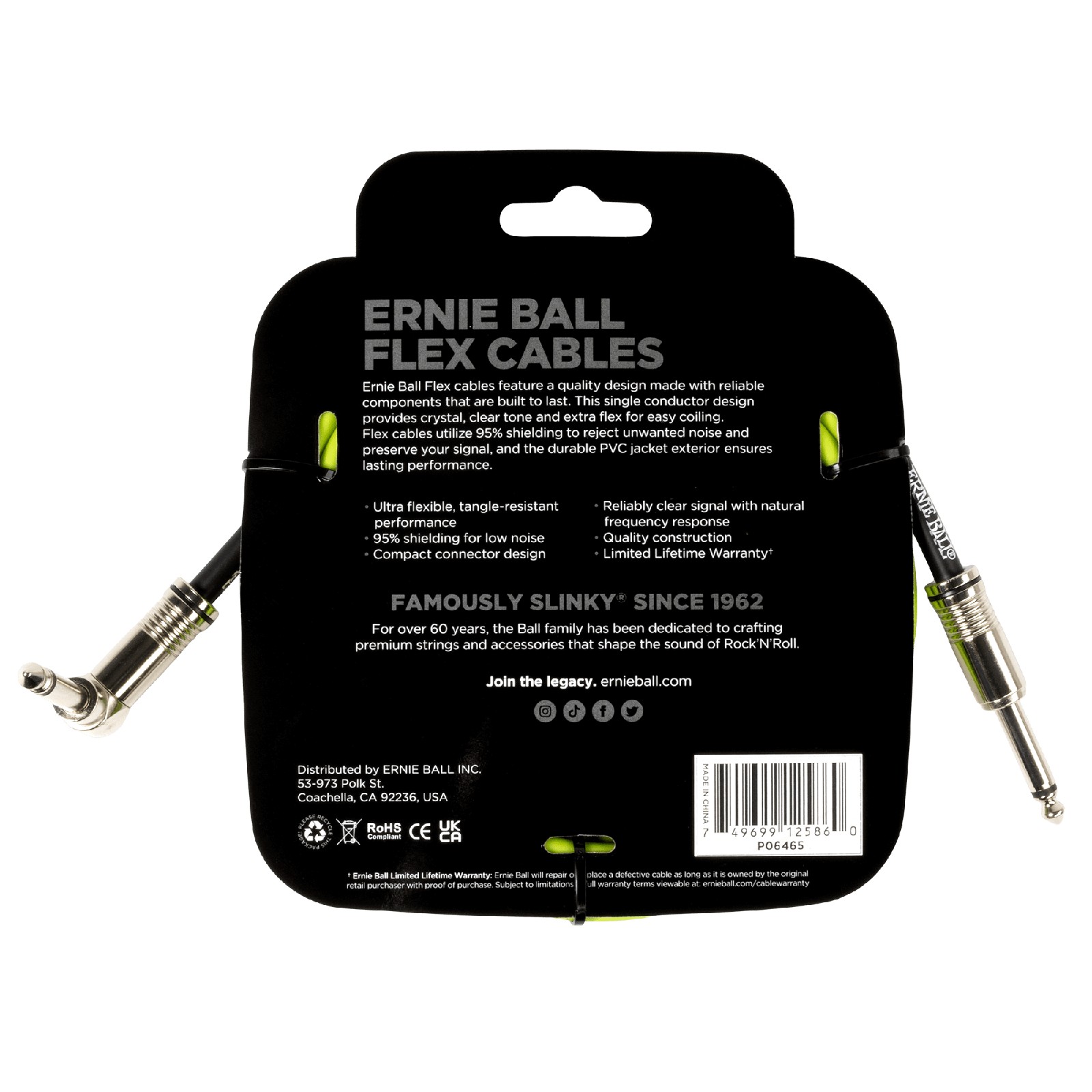 ERNIE BALL EB 6465 kabel instrumentalny