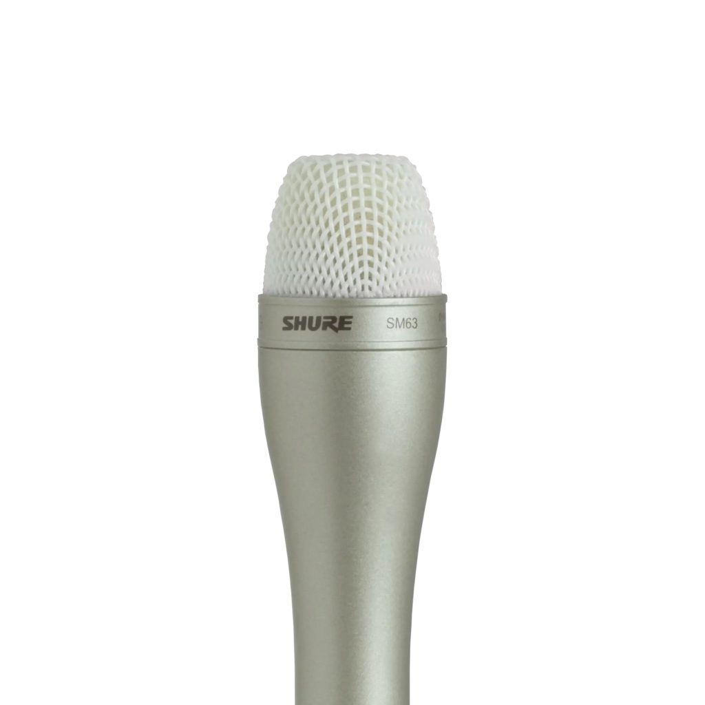 Shure SM63L - Mikrofon dynamiczny, dookólny - reporterski ENG - długa rączka