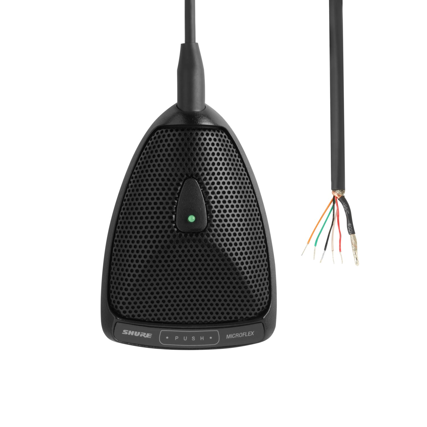 Shure MX392/O - Mikrofon powierzchniowy, wbudowany przedwzmacniacz, przycisk ze wskaźnikiem LED, kabel