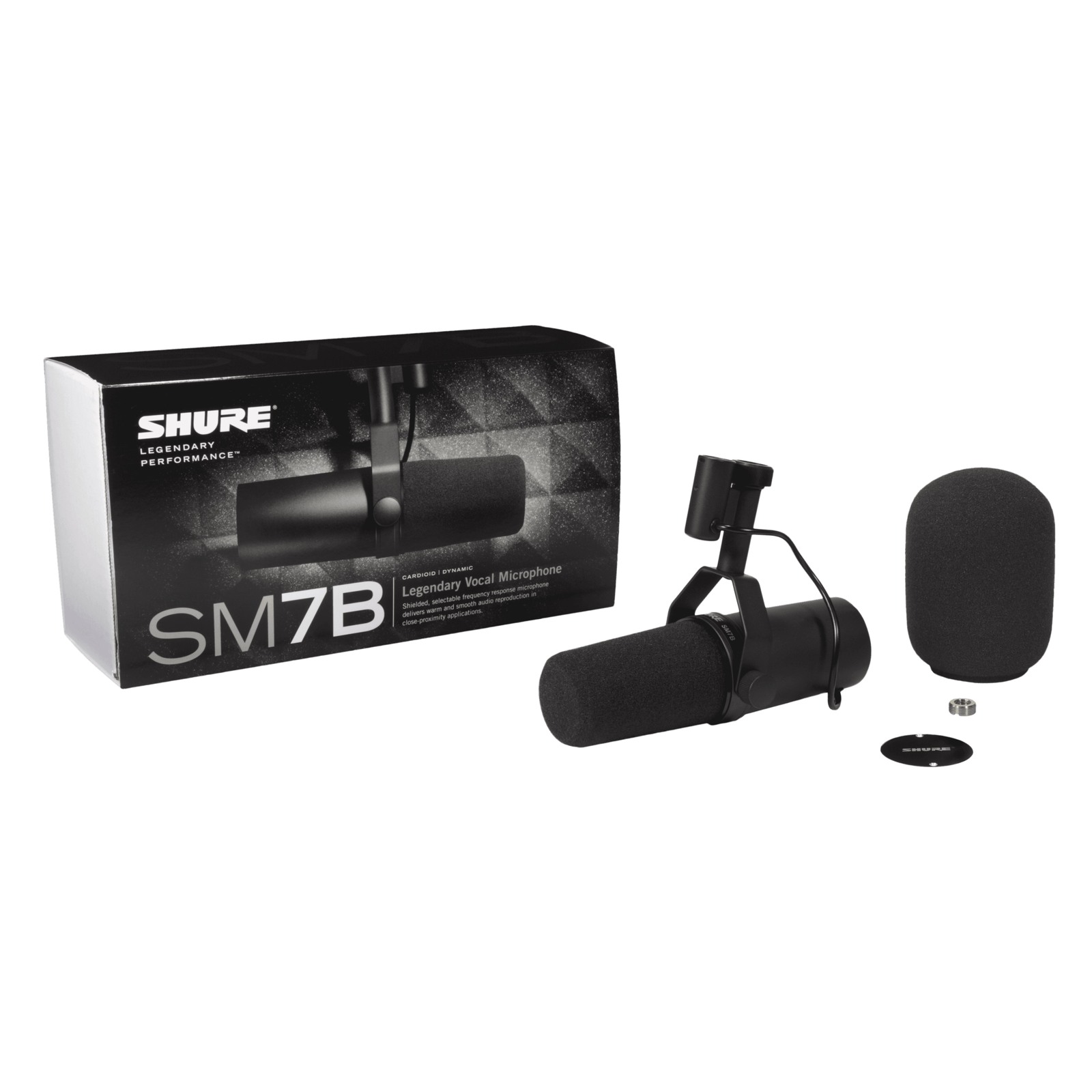 Shure SM7B - Mikrofon dynamiczny, kardioidalny, lektorski, radiowy