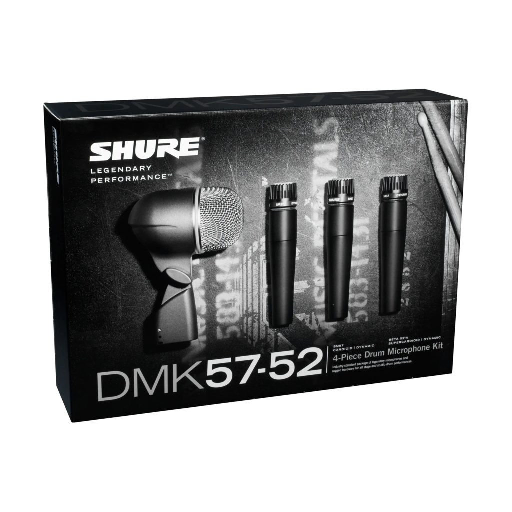 Shure DMK57-52 - Zestaw mikrofonów perkusyjnych 3x SM57, 1xBETA52, 3xA56D