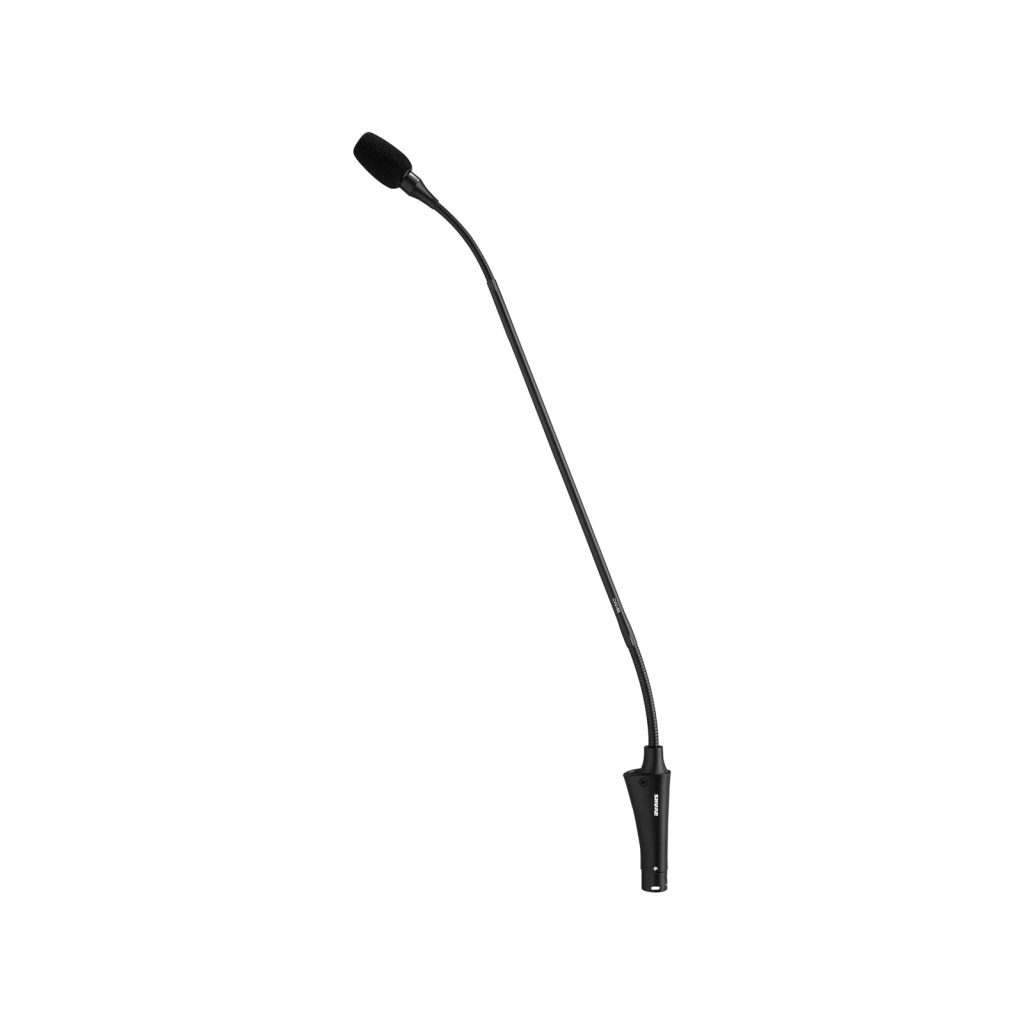 Shure CVG18S-B/C - NIEPRODUKOWANE Mikrofon, gęsia szyjka 45cm, przycisk z LED, czarny