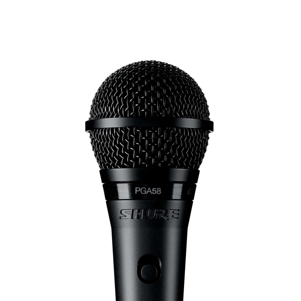 Shure PGA58-XLR-E - Mikrofon dynamiczny do głosów solowych i towarzyszących, kabel XLR-XLR
