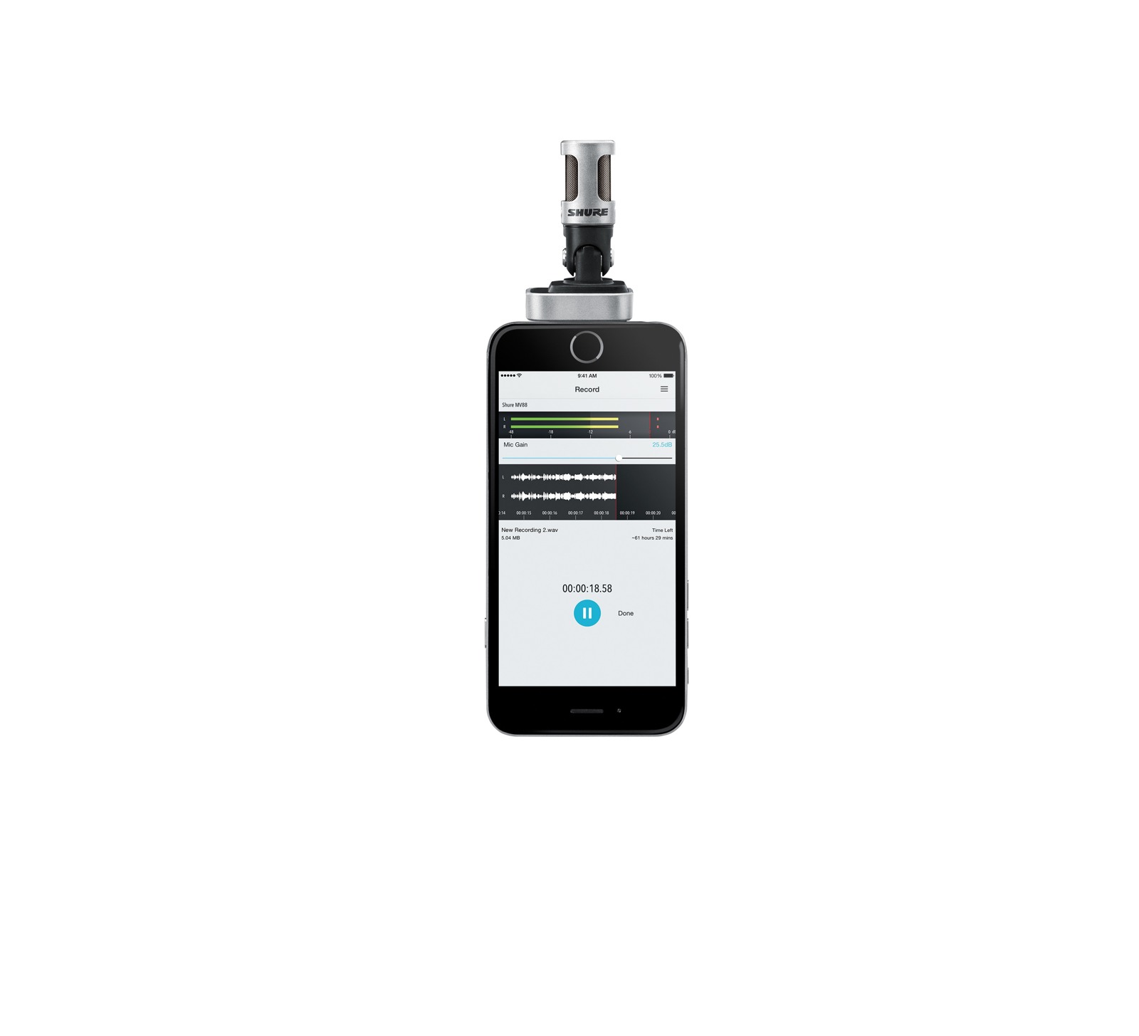 Shure MV88/A - Mikrofon ze złączem do iPhone_WYCOFANE