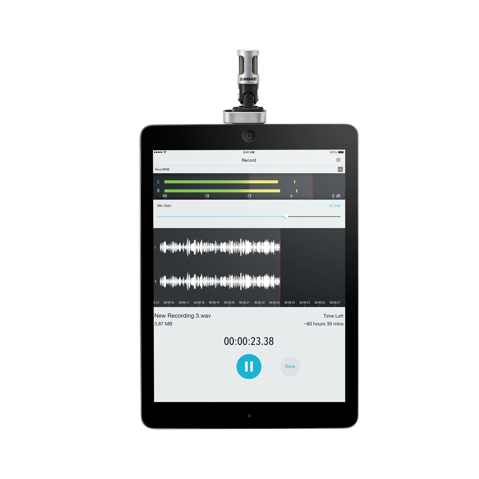 Shure MV88/A - Mikrofon ze złączem do iPhone_WYCOFANE