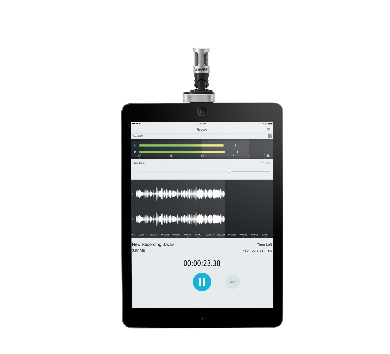 Shure MV88/A - Mikrofon ze złączem do iPhone_WYCOFANE