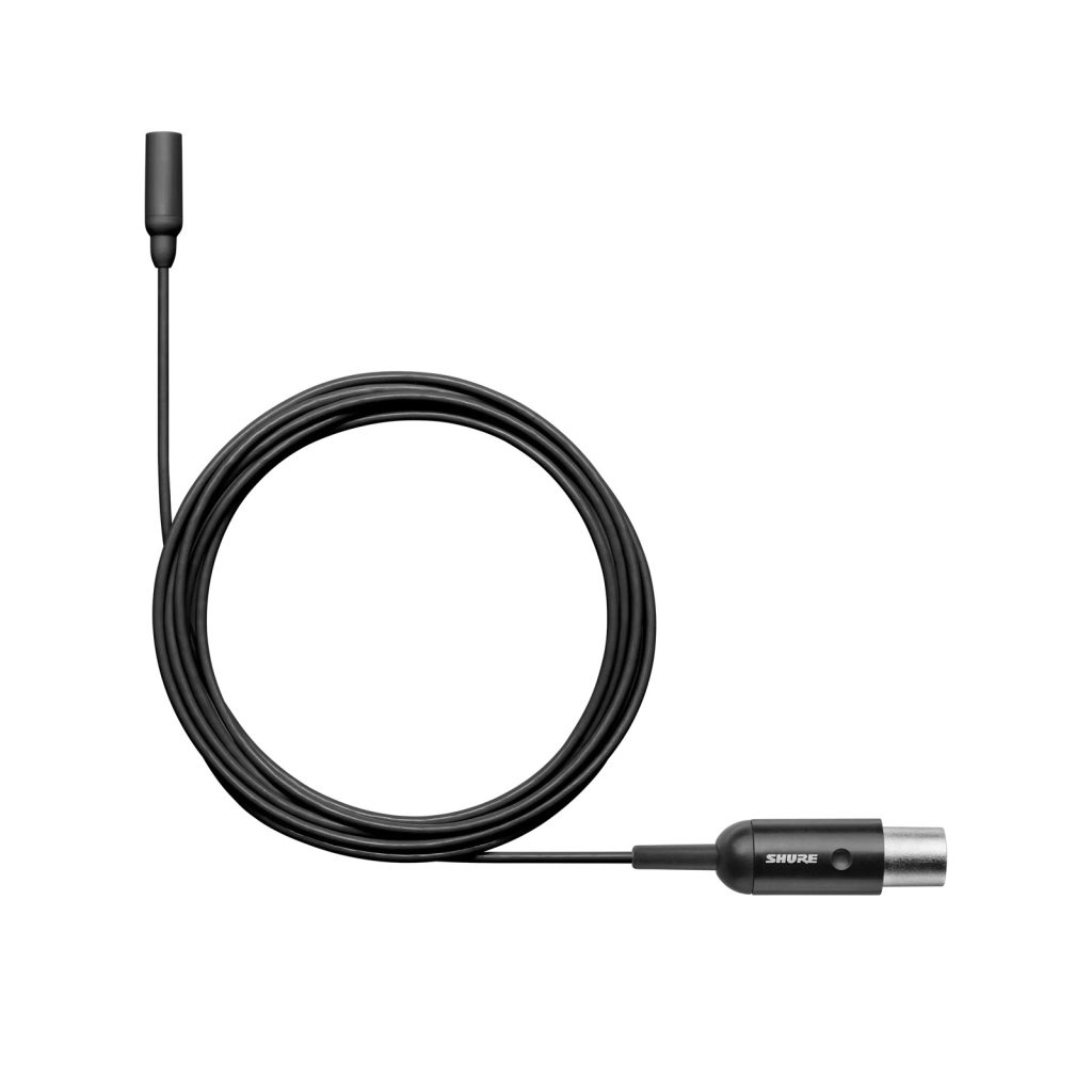Shure TL48B/O-MTQG-A - Mikrofon przypinany, dookólny, do mowy, niska czułość, kabel 1,6 mm ze złączem M...