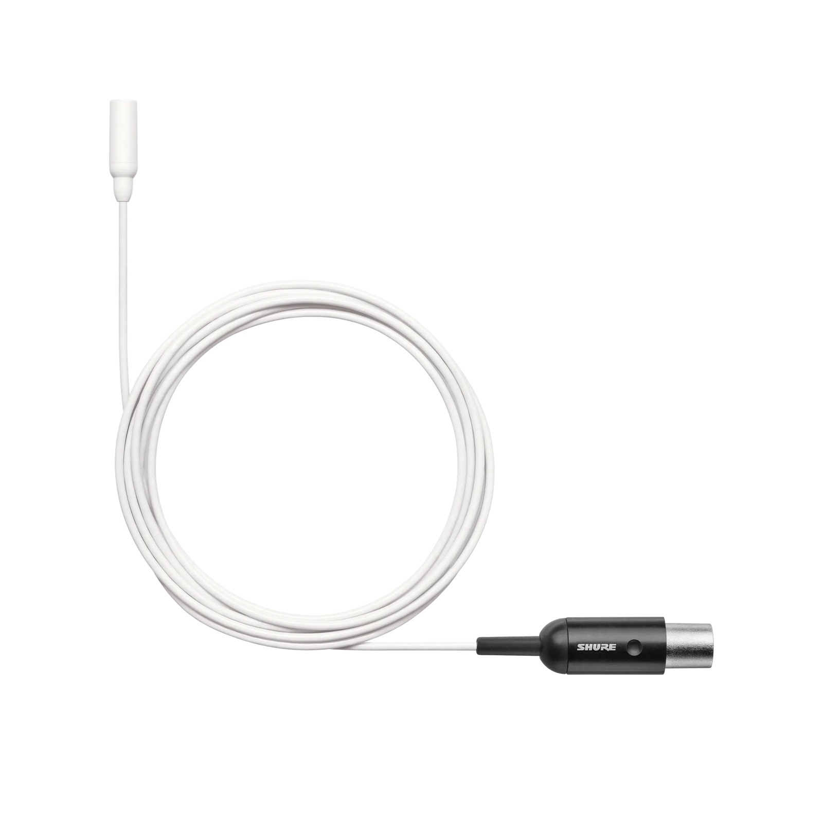 Shure TL48W/O-MTQG-A - Mikrofon przypinany, dookólny, do mowy, niska czułość, kabel 1,6 mm ze złączem M...