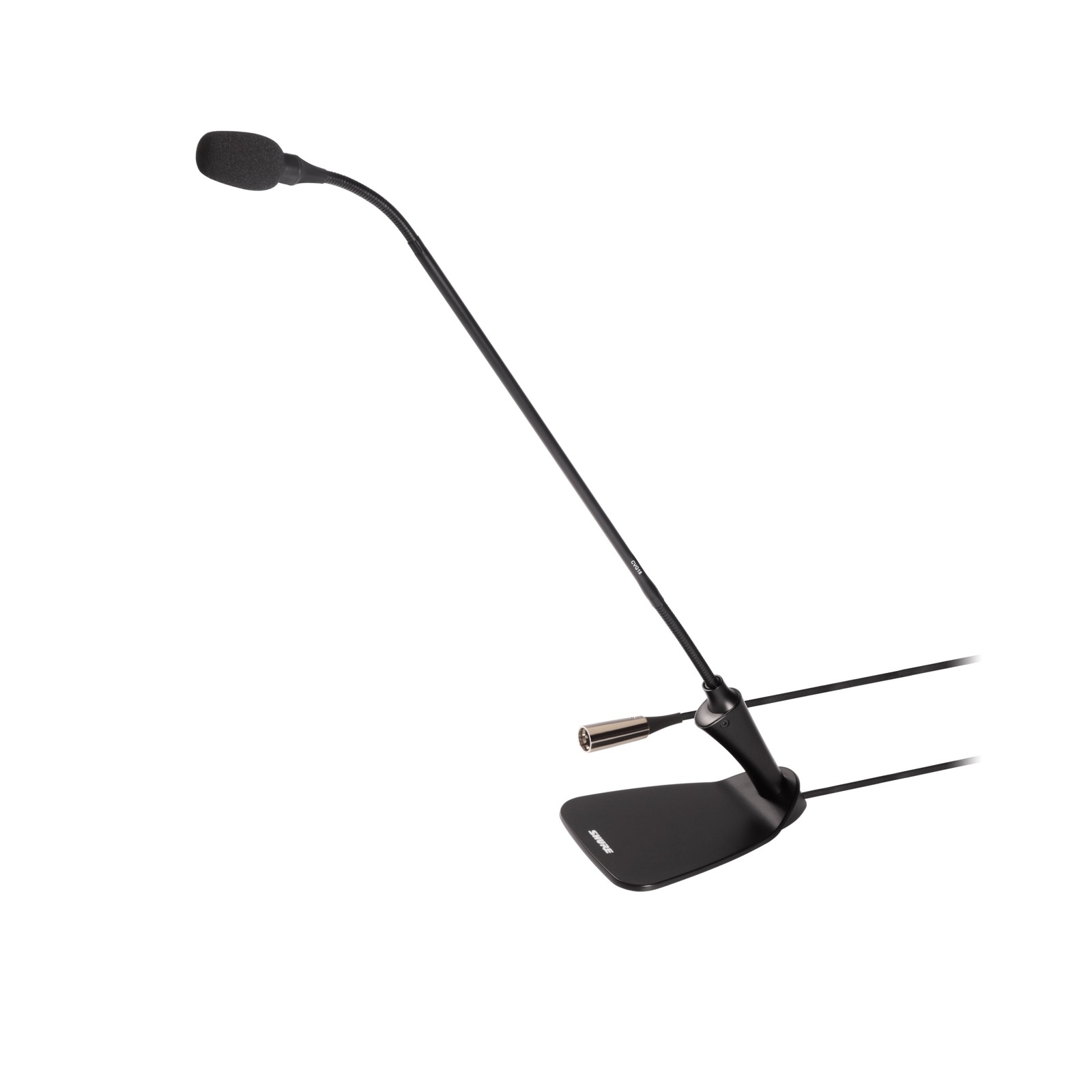 Shure CVG18DS-B/C - NIEPRODUKOWANE Mikrofon, gęsia szyjka 45cm, zintegrowana podstawa, przycisk z LED, ...