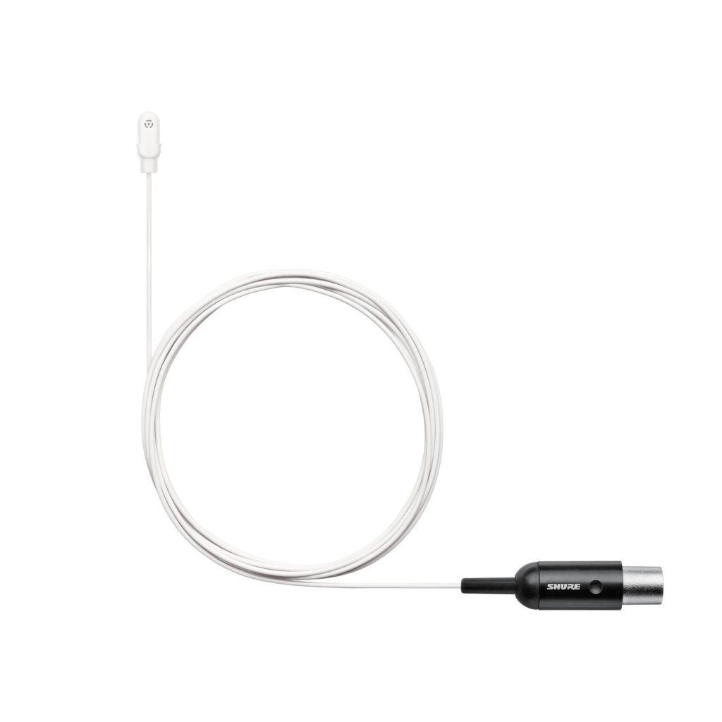 Shure DL4W/O-MTQG-A - Mikrofon przypinany Duraplex, dookólny, złącze MTQG, kolor biały