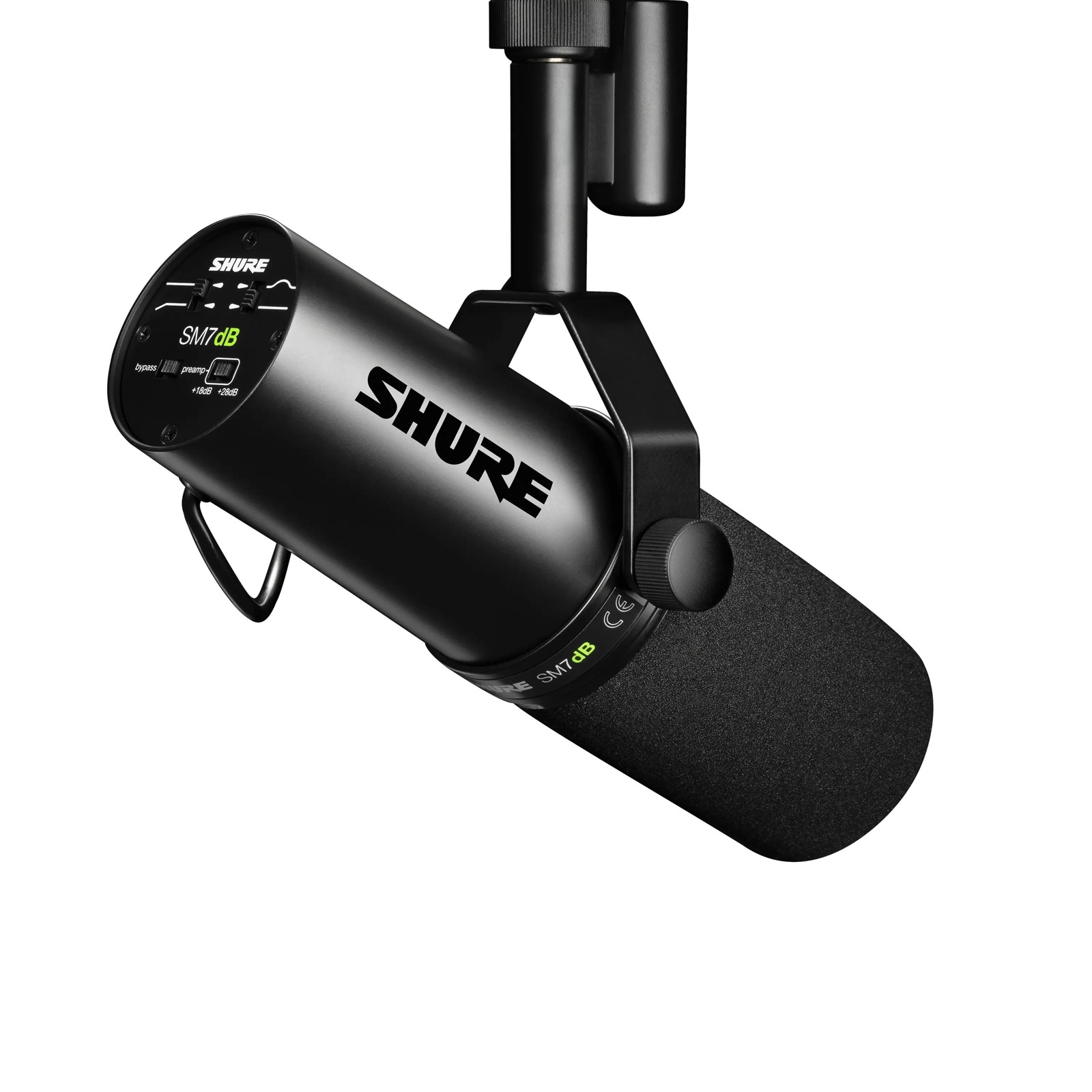 Shure SM7DB - Mikrofon dynamiczny z wbudowanym przedwzmacniaczem, kardioidalny, lektorski, radiowy