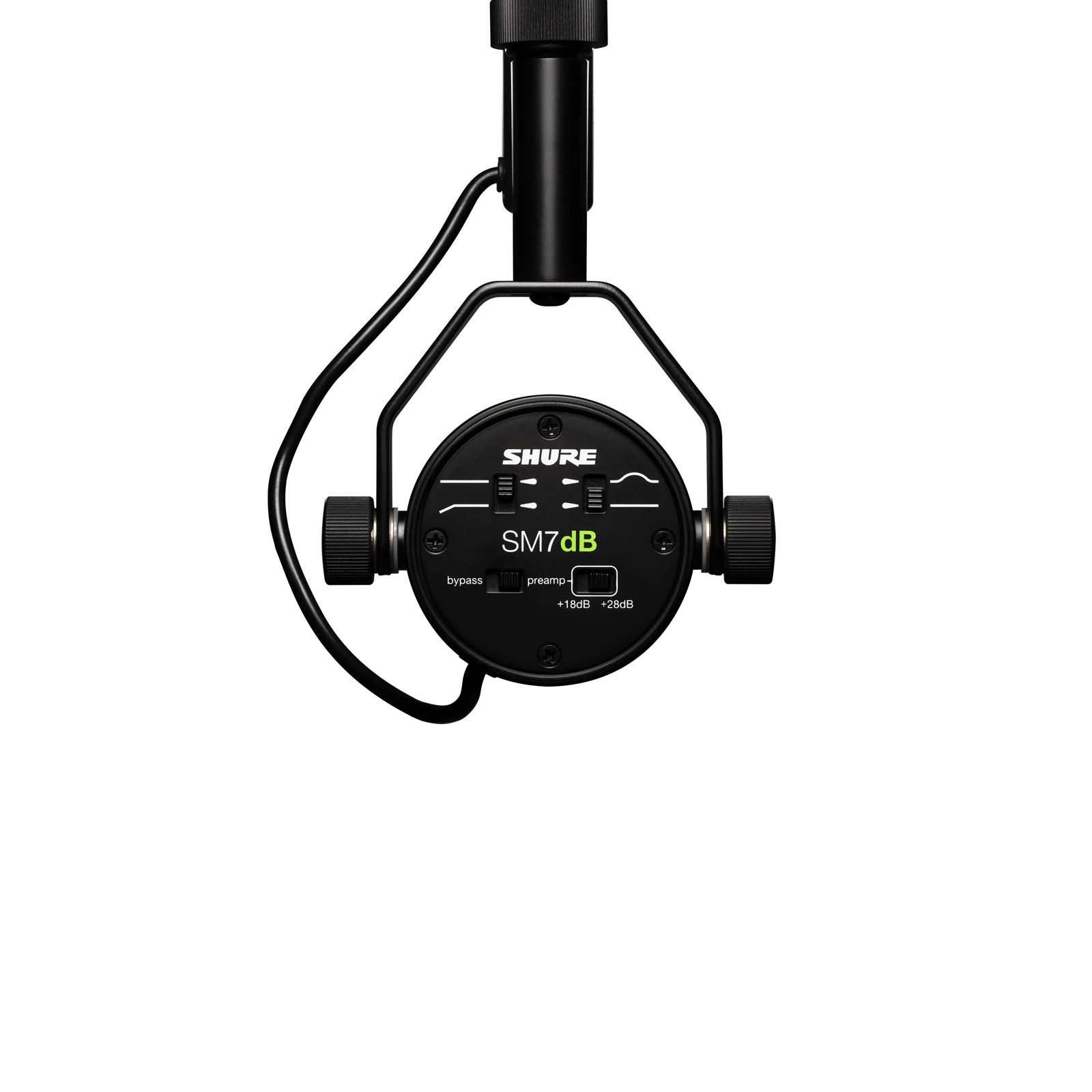 Shure SM7DB - Mikrofon dynamiczny z wbudowanym przedwzmacniaczem, kardioidalny, lektorski, radiowy