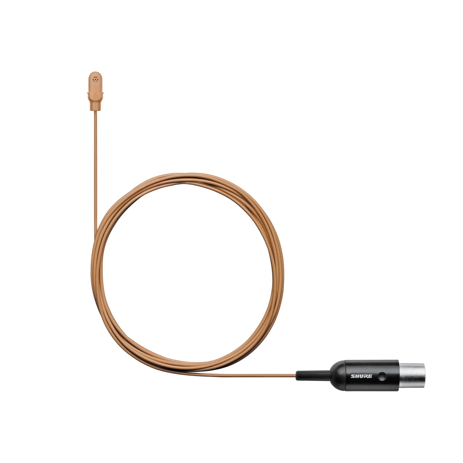 Shure DL4C/O-MTQG-A - Mikrofon przypinany Duraplex, dookólny, złącze MTQG, kolor kakaowy