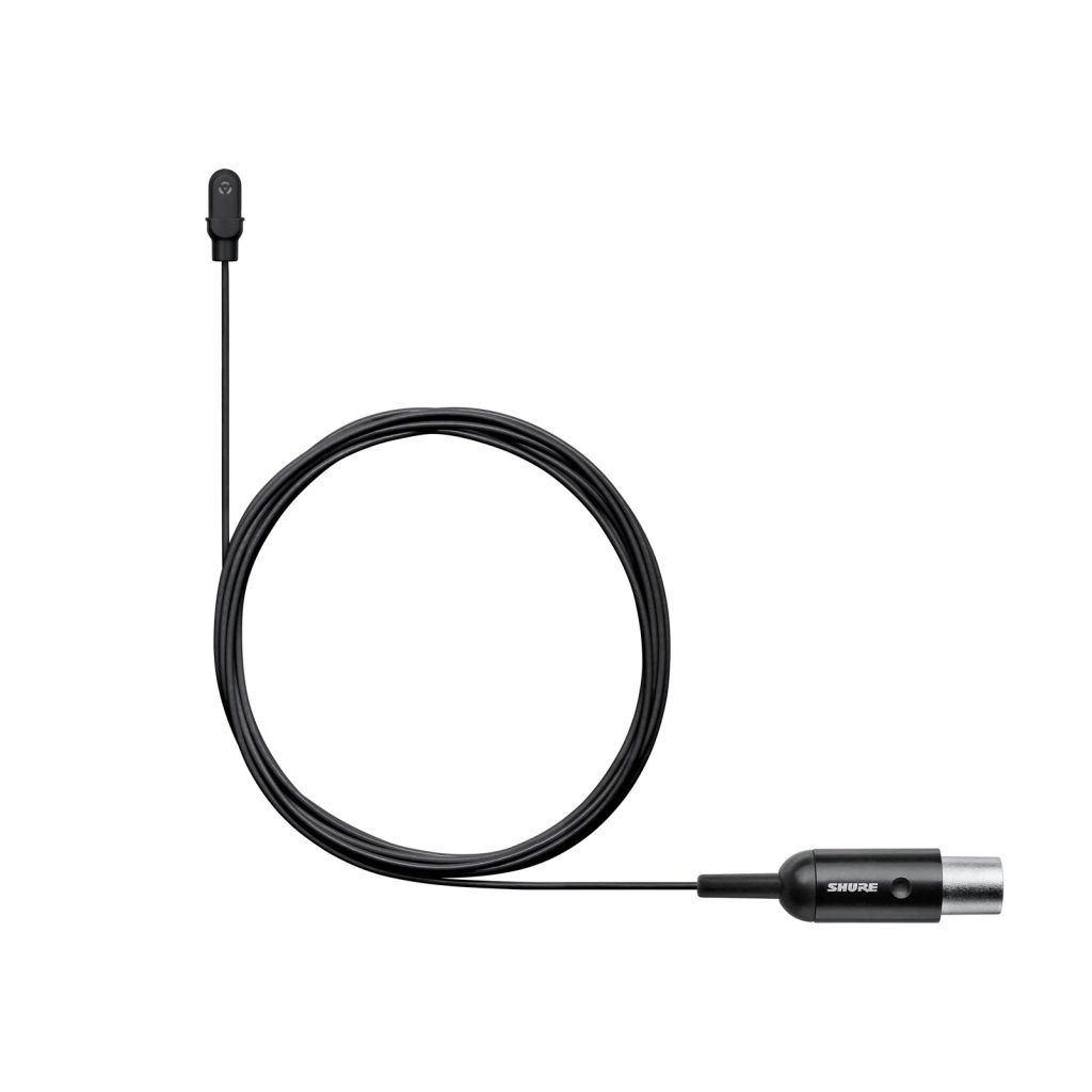Shure DL4B/O-LM3-A - Mikrofon przypinany Duraplex, dookólny, złącze LEMO, kolor czarny
