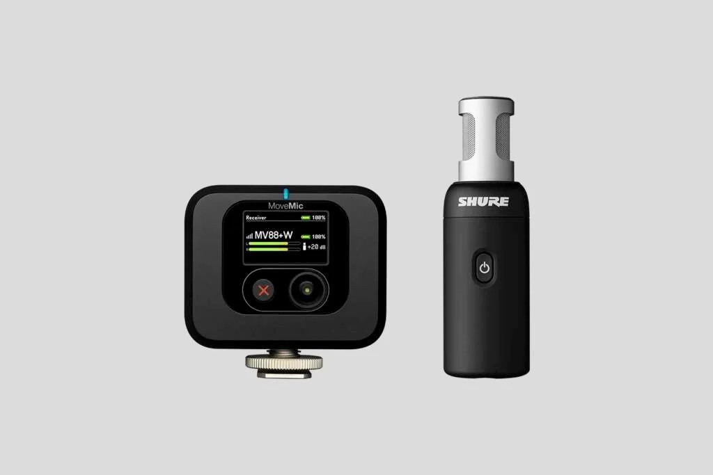 Shure MV88+W-KIT-Z6 - Bezprzewodowy mikrofon stereo z odbiornikiem nakamerowym