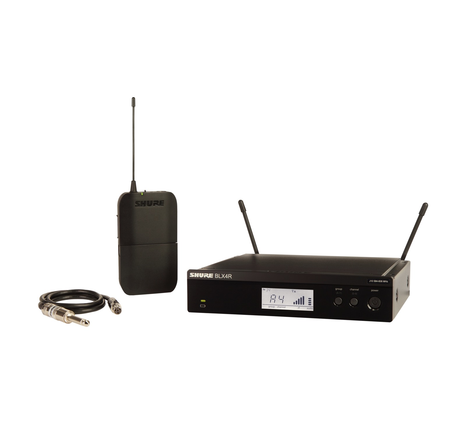 Shure BLX14RE-H8E - System bezprzewodowy z kablem gitarowym (518-542 MHz)