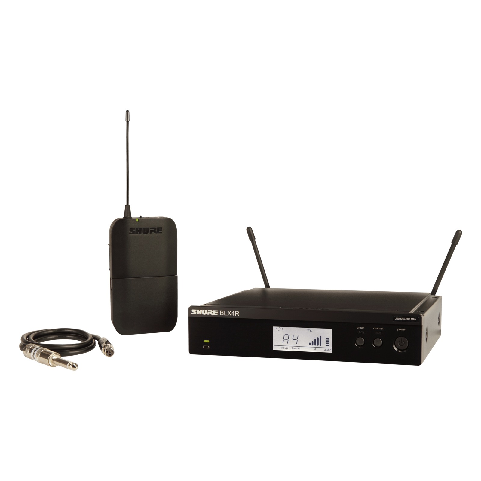Shure BLX14RE-H8E - System bezprzewodowy z kablem gitarowym (518-542 MHz)
