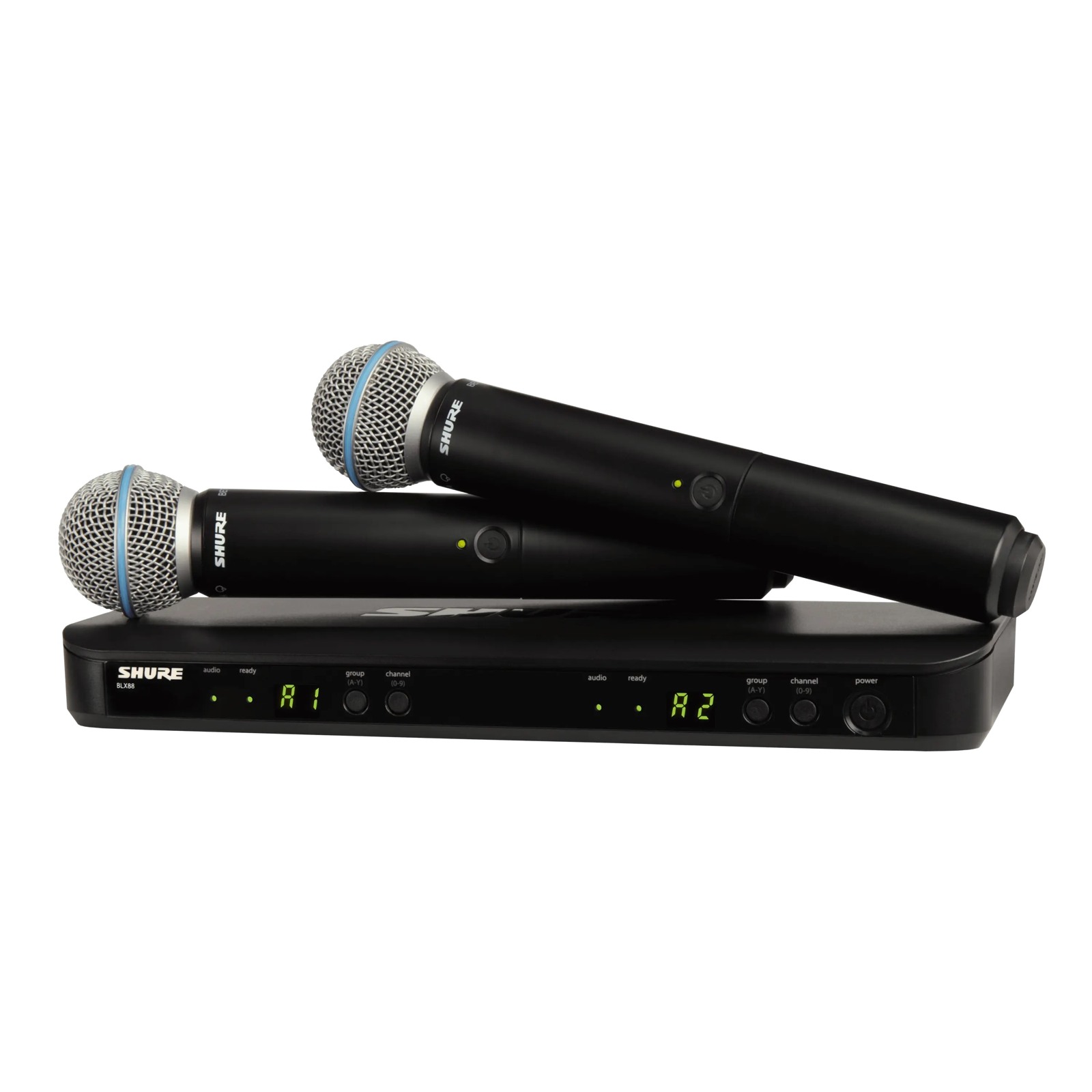 Shure BLX288E/B58-K3E - System bezprzewodowy z podwójnym odbiornikiem i mikrofonami B58 (606-630 MHz)
